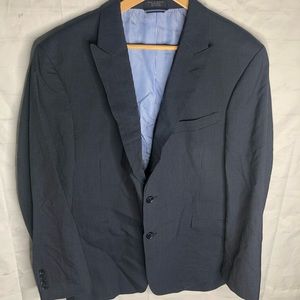 Tommy Hilfiger Mens 42R  Navy Blue 100% Wool Striped Sport Coat